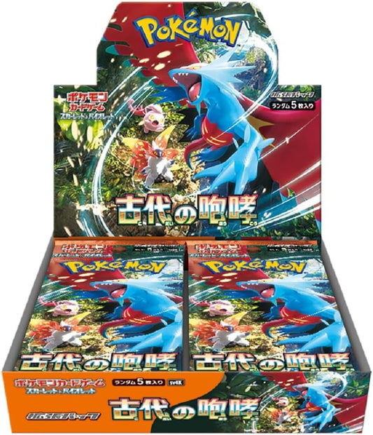 Pokemon Card Ancient Roar booster box SV4K Japanese Version